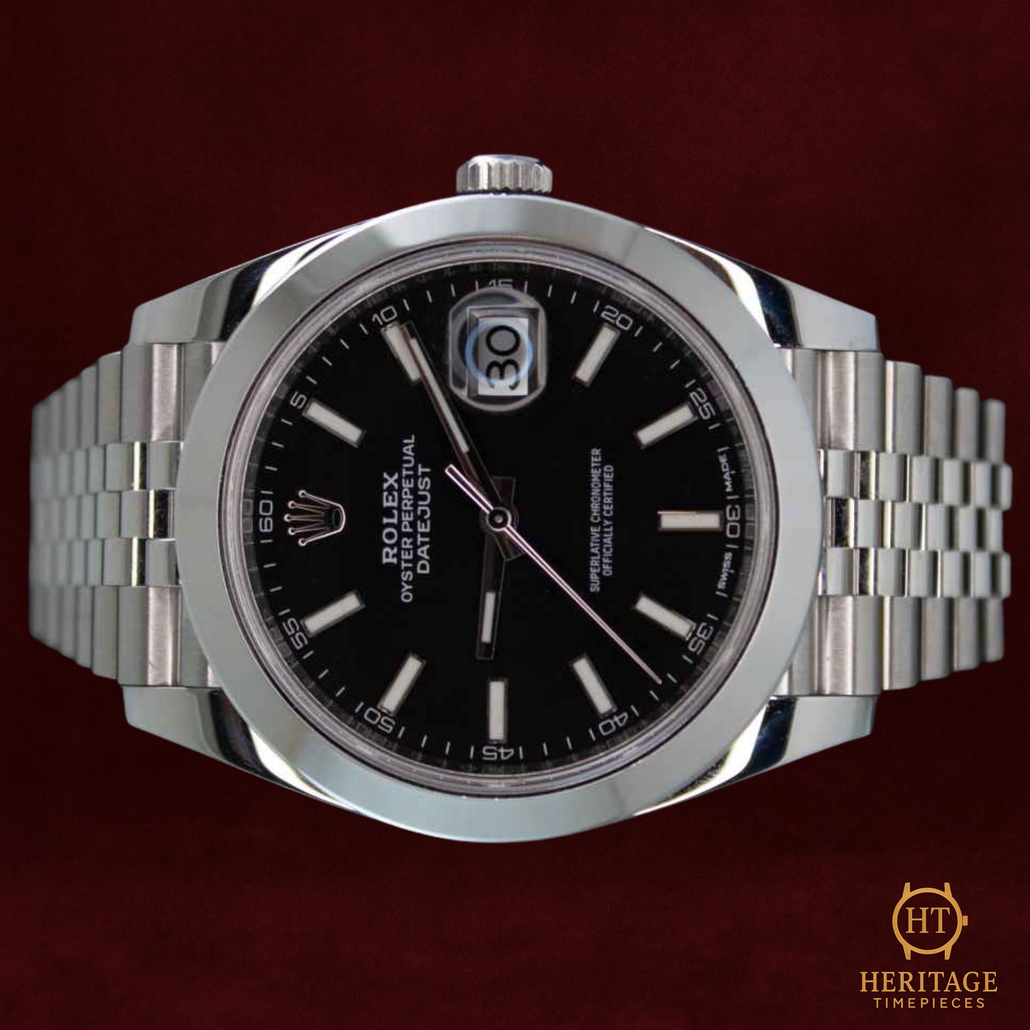 Rolex Datejust 41 ‘Black Dial – Stainless Steel’ – Reference 126300 (2020)