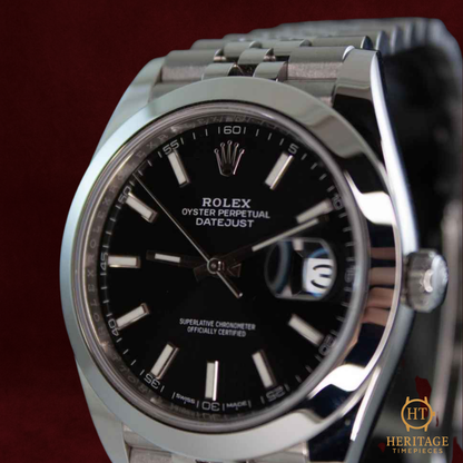 Rolex Datejust 41 ‘Black Dial – Stainless Steel’ – Reference 126300 (2020)