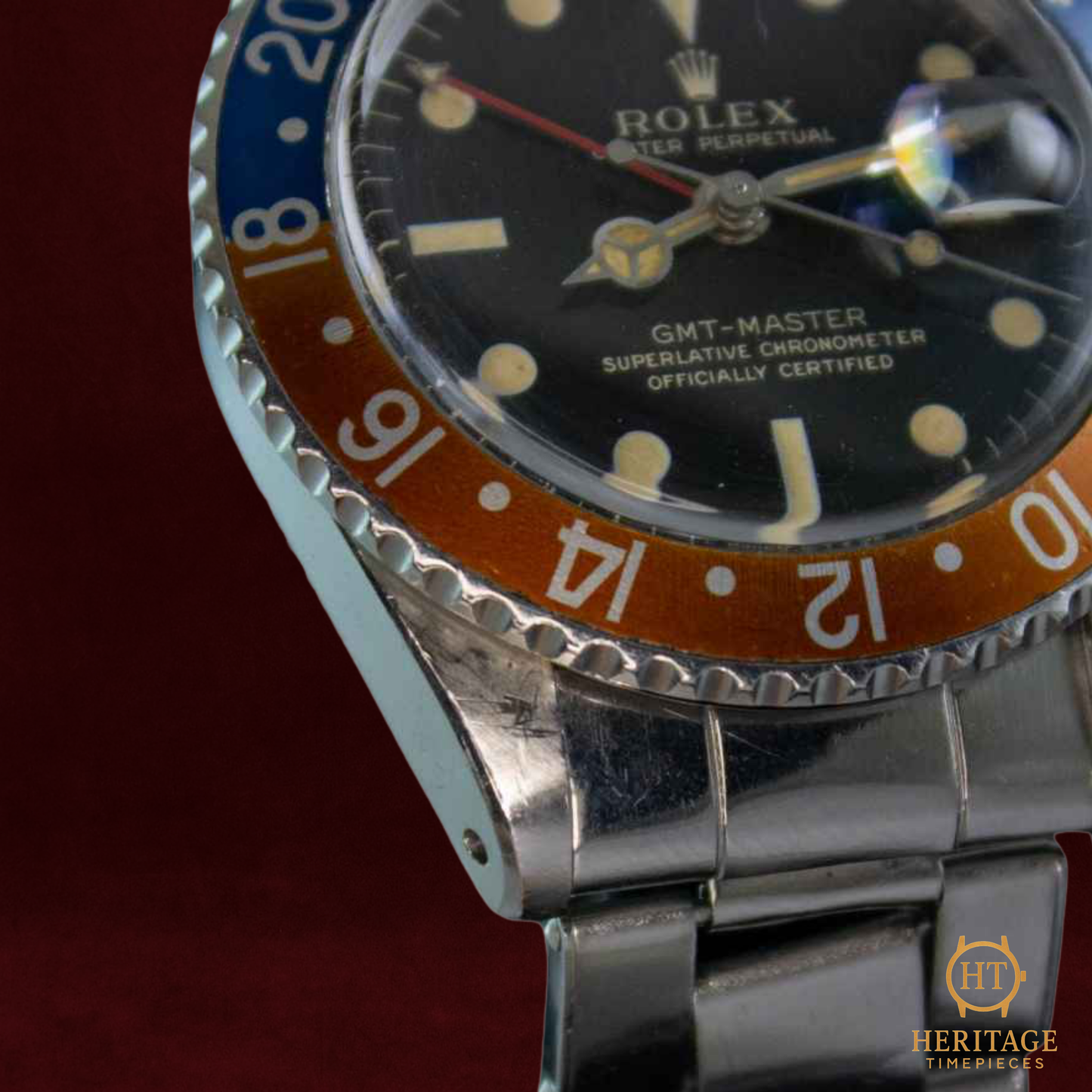 Rolex GMT-Master ‘Pepsi Bezel – Gilt Dial’ – Reference 1675 (1965)
