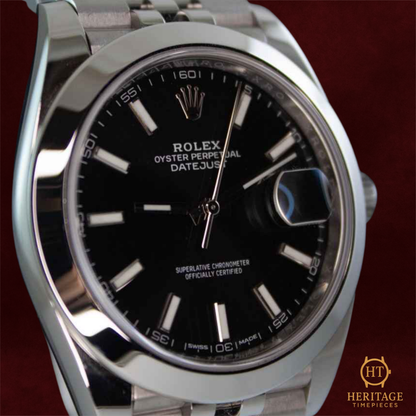 Rolex Datejust 41 ‘Black Dial – Stainless Steel’ – Reference 126300 (2020)