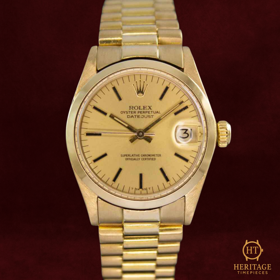 Rolex Datejust 31 ‘Gold Dial – Yellow Gold’ – Reference 6824 (1973) RE