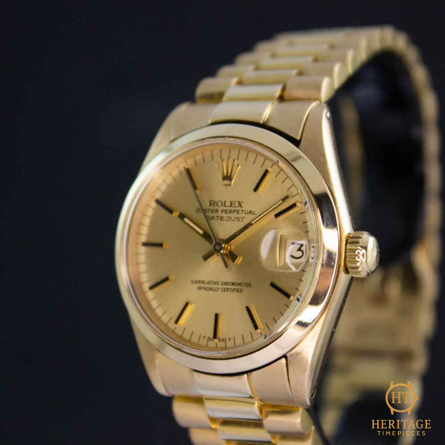 Rolex Datejust 31 ‘Gold Dial – Yellow Gold’ – Reference 6824 (1973)