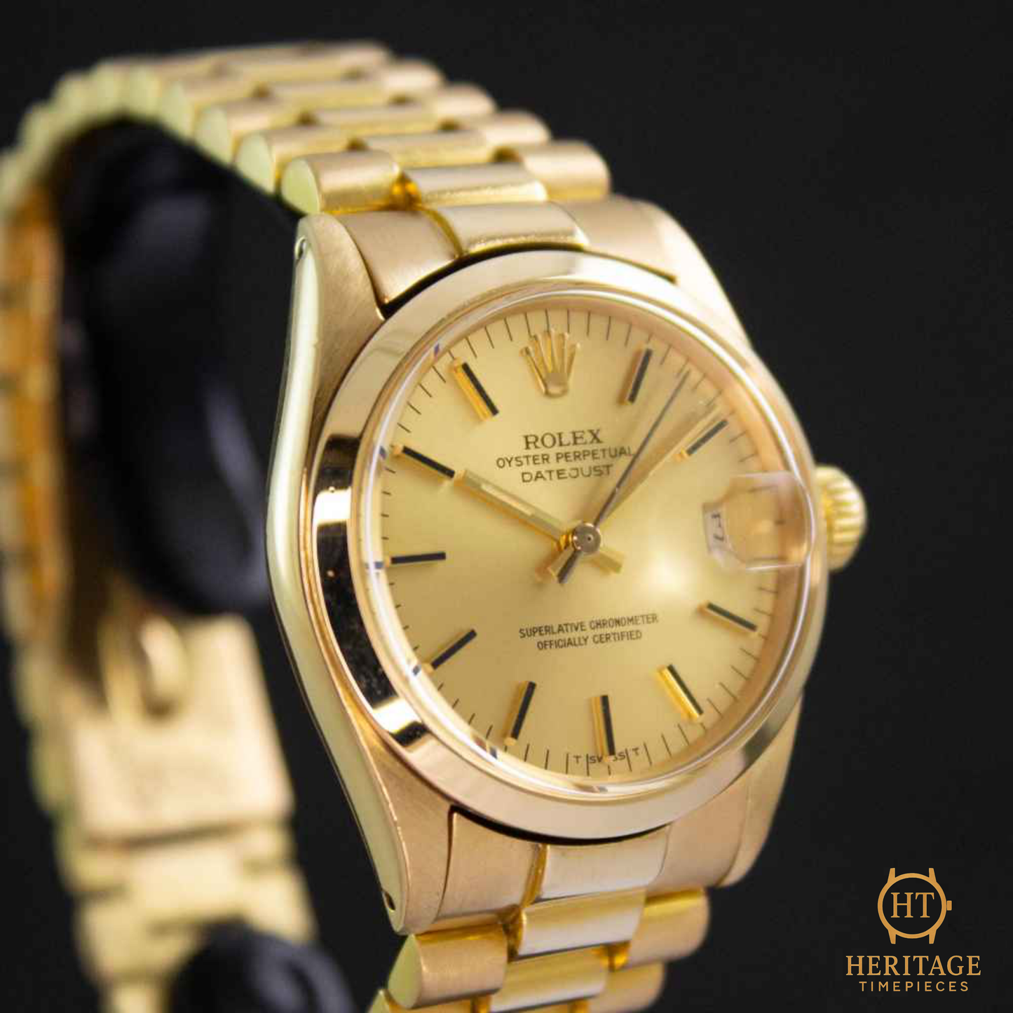 Rolex Datejust 31 ‘Gold Dial – Yellow Gold’ – Reference 6824 (1973)