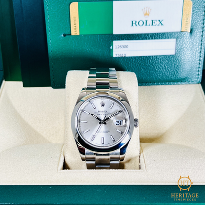 Rolex Datejust 41 'Silver Dial' – Reference 126300 (2018)