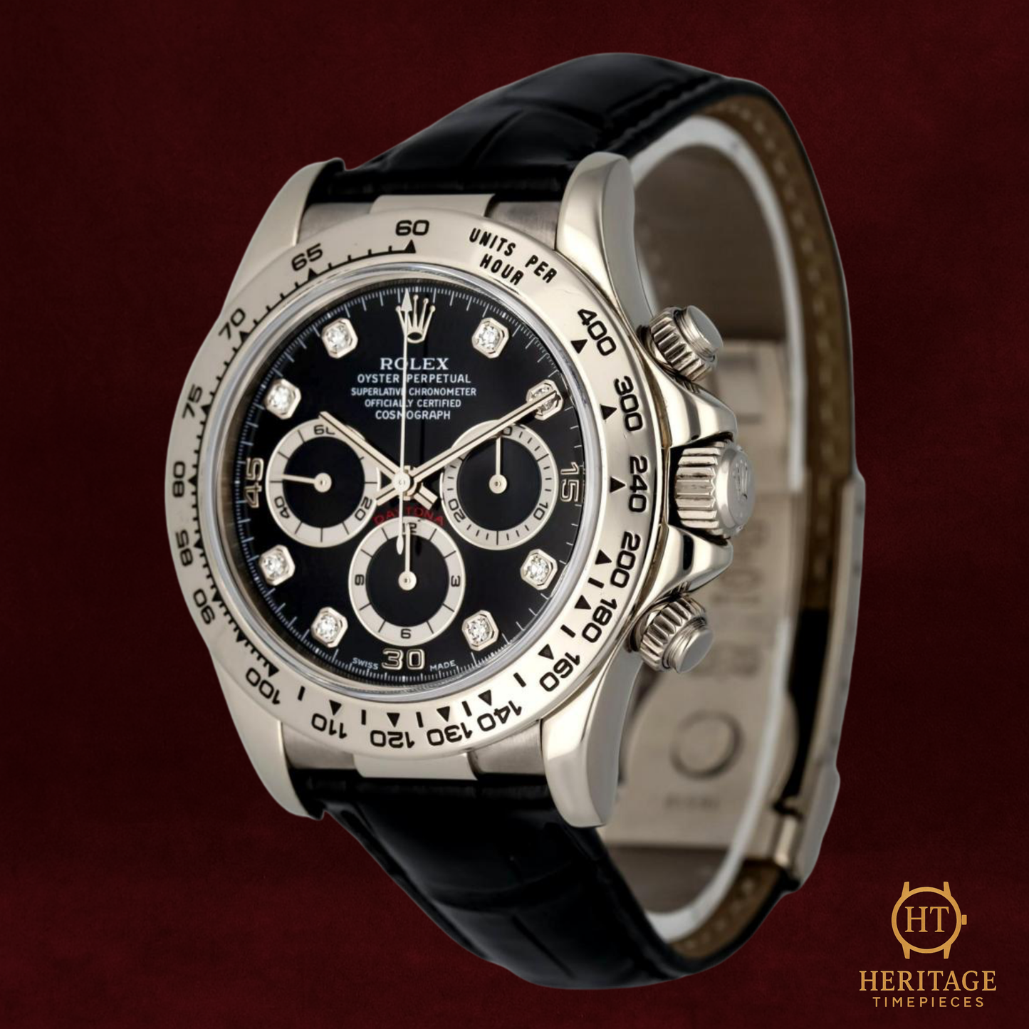 Rolex Cosmograph Daytona ‘Zenith Movement – White Gold / Diamond Index Dial’ – Reference 16519 (1999)