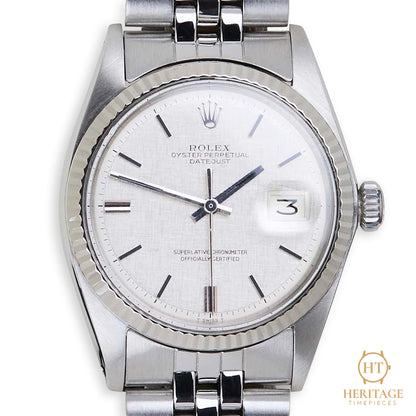 Rolex Datejust 36 ´Silver Linen Dial - No Lume´ ST
