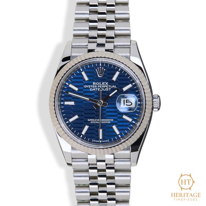 Rolex Datejust 36 'Motif dial' (2022) Ref 126234 NS