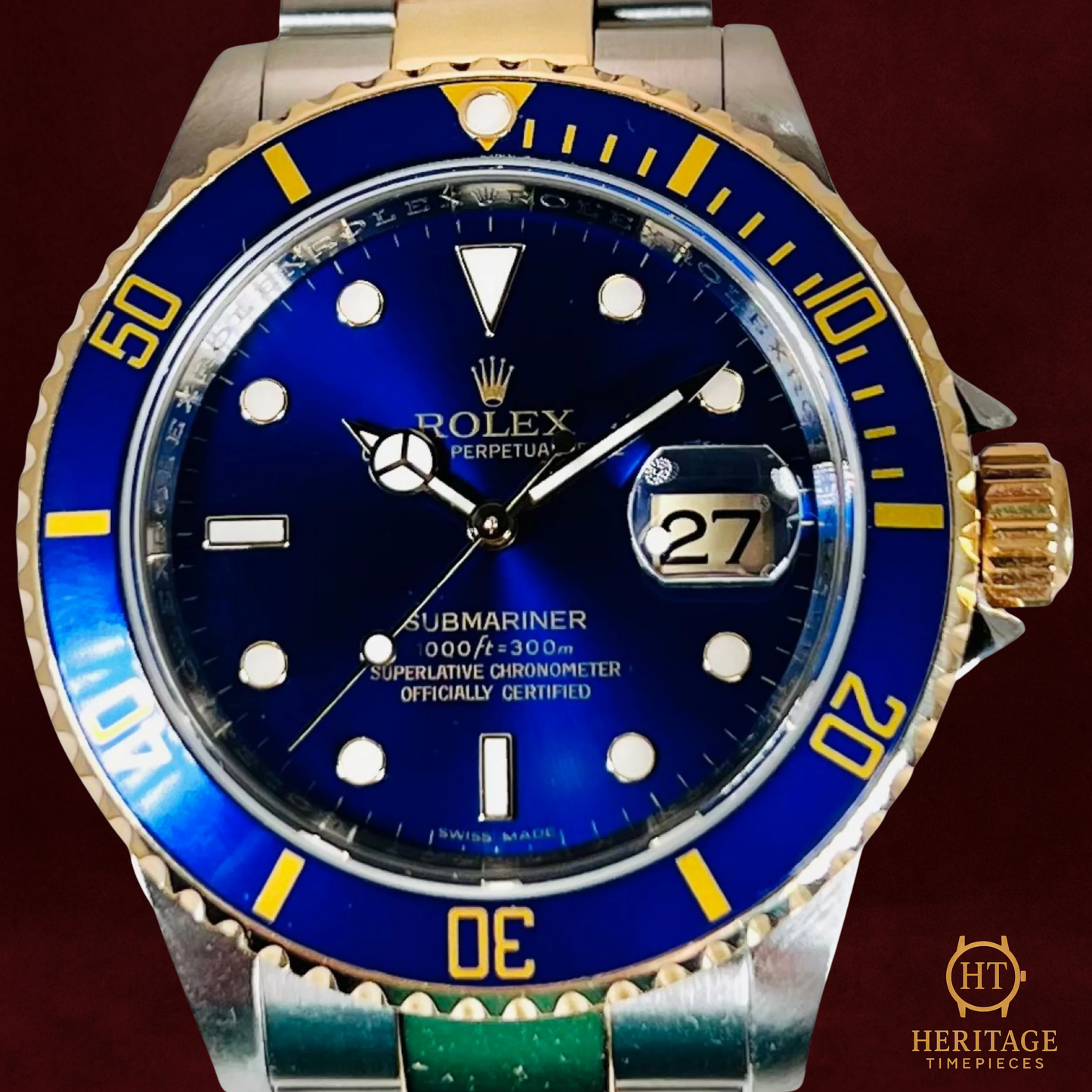 Rolex Submariner 'Blue Dial – Engraved Rehaut' – Reference 16613 (2008)