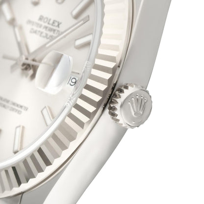 DATEJUST 126334 STAINLESS STEEL AND WHITE GOLD WITH SILVER DIAL 41 MM FULL SET YEAR 2025